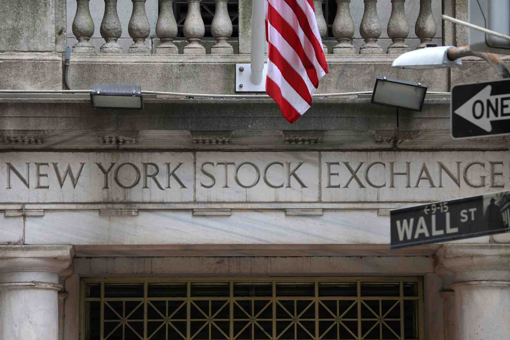La bourse de new york a manhattan