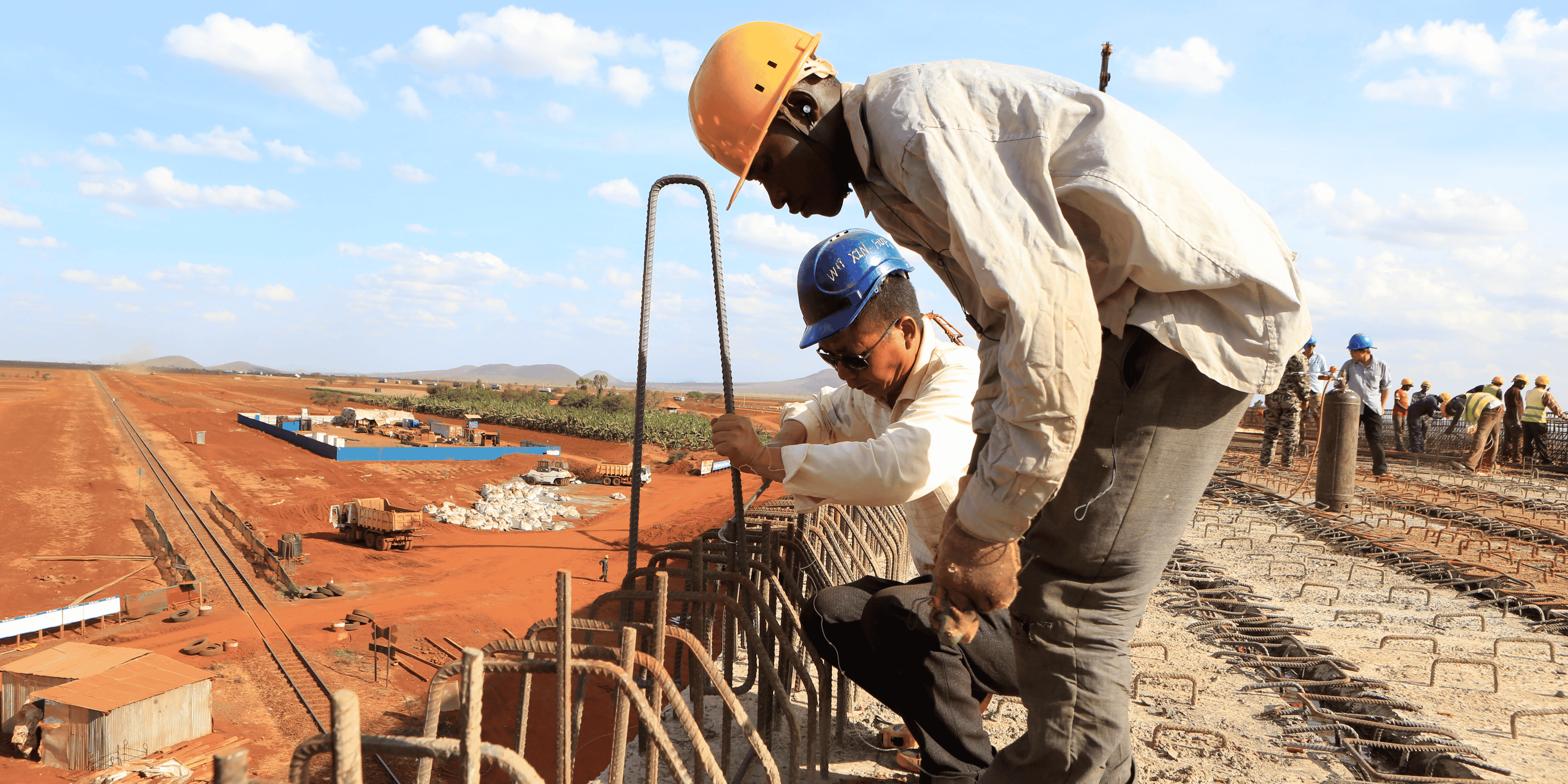 Infrastructures Kenya Chine chantier voie ferree