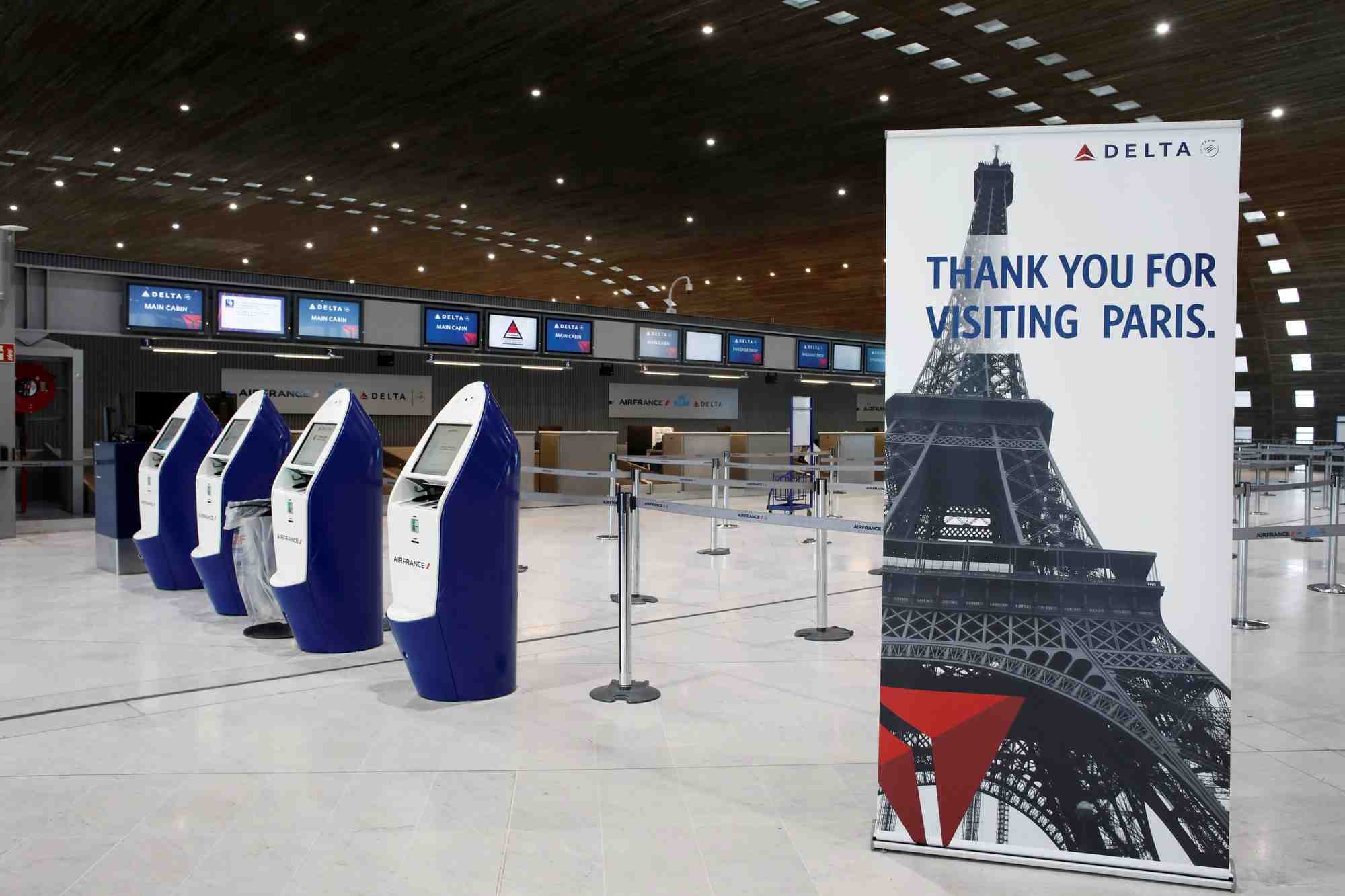 aéroport, Paris, Delta Airlines
