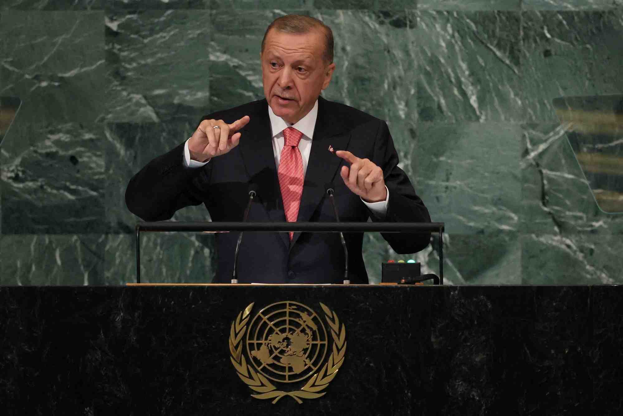 Les dirigeants du monde s'adressent a la 77e session de l'assemblee generale des nations unies au siege de l'onu a new york