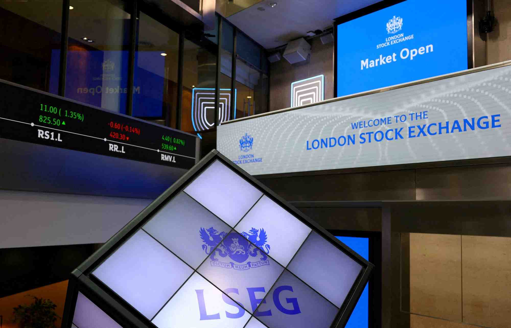 Le siege de la bourse de londres