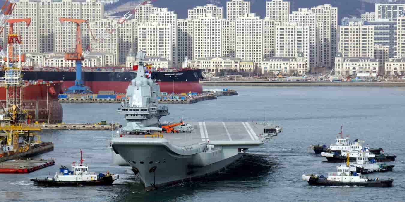 Le premier porte-avions chinois. Depuis Pékin en a lancé un deuxième, le Shandong.