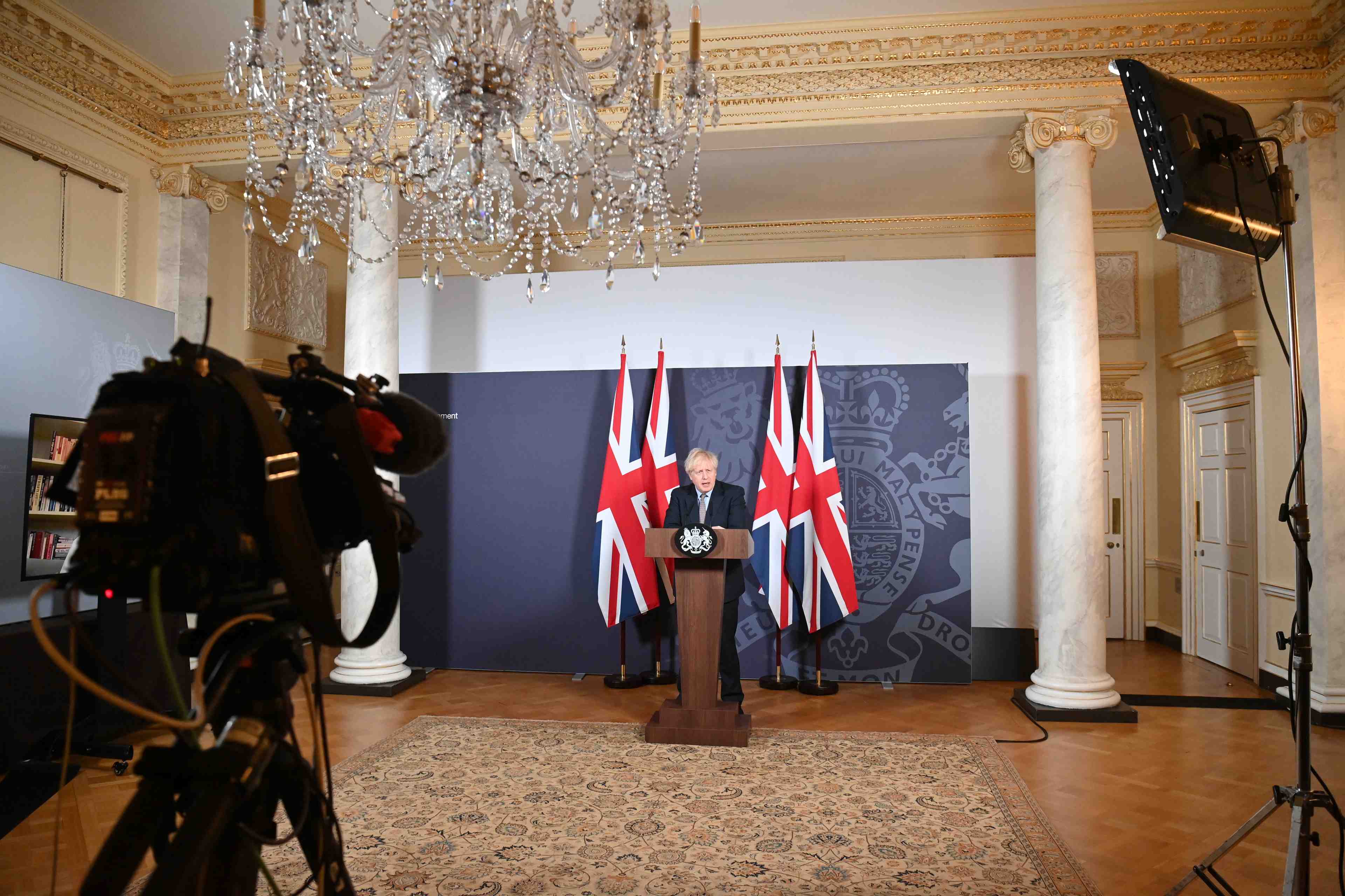 Grande-bretagne: l'accord post-brexit resout la question "controversee" de l'europe, selon johnson