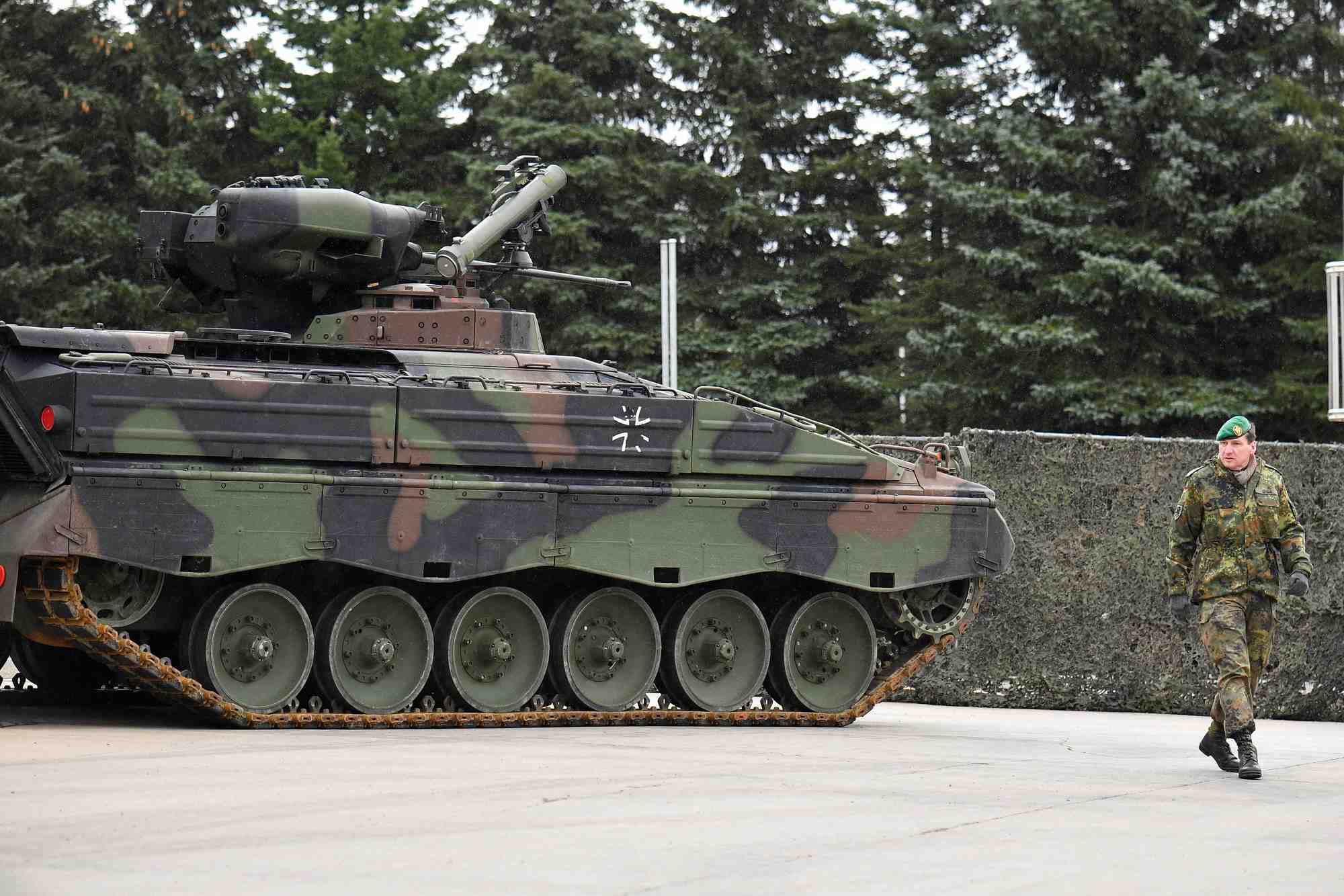 Un char marder a marienberg, en allemagne