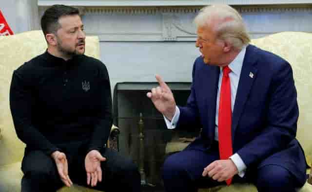 Volodymyr Zelensky et Donald Trump à la Maison Blanche vendredi dernier.
