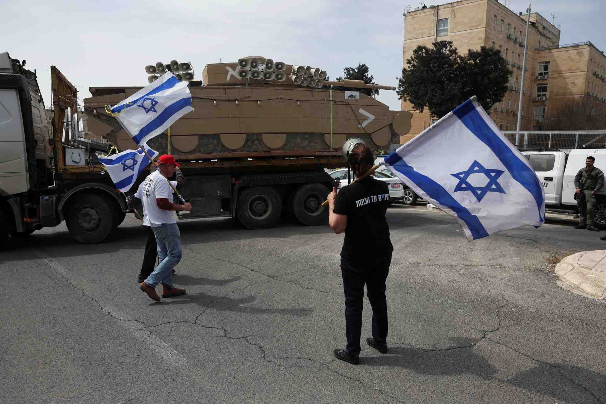 Manifestation en faveur de l'egalite dans le service militaire israelien, a jerusalem