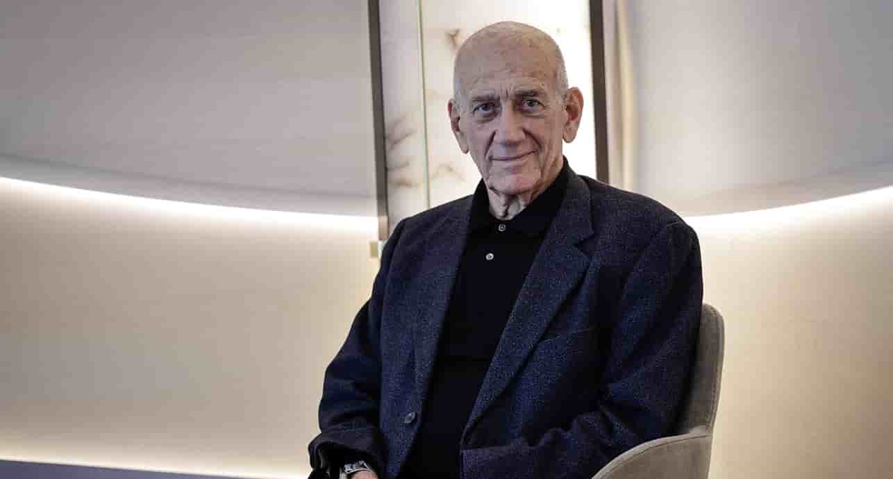 Ehoud Olmert, ancien Premier ministre israélien, le 9 juin à Paris.