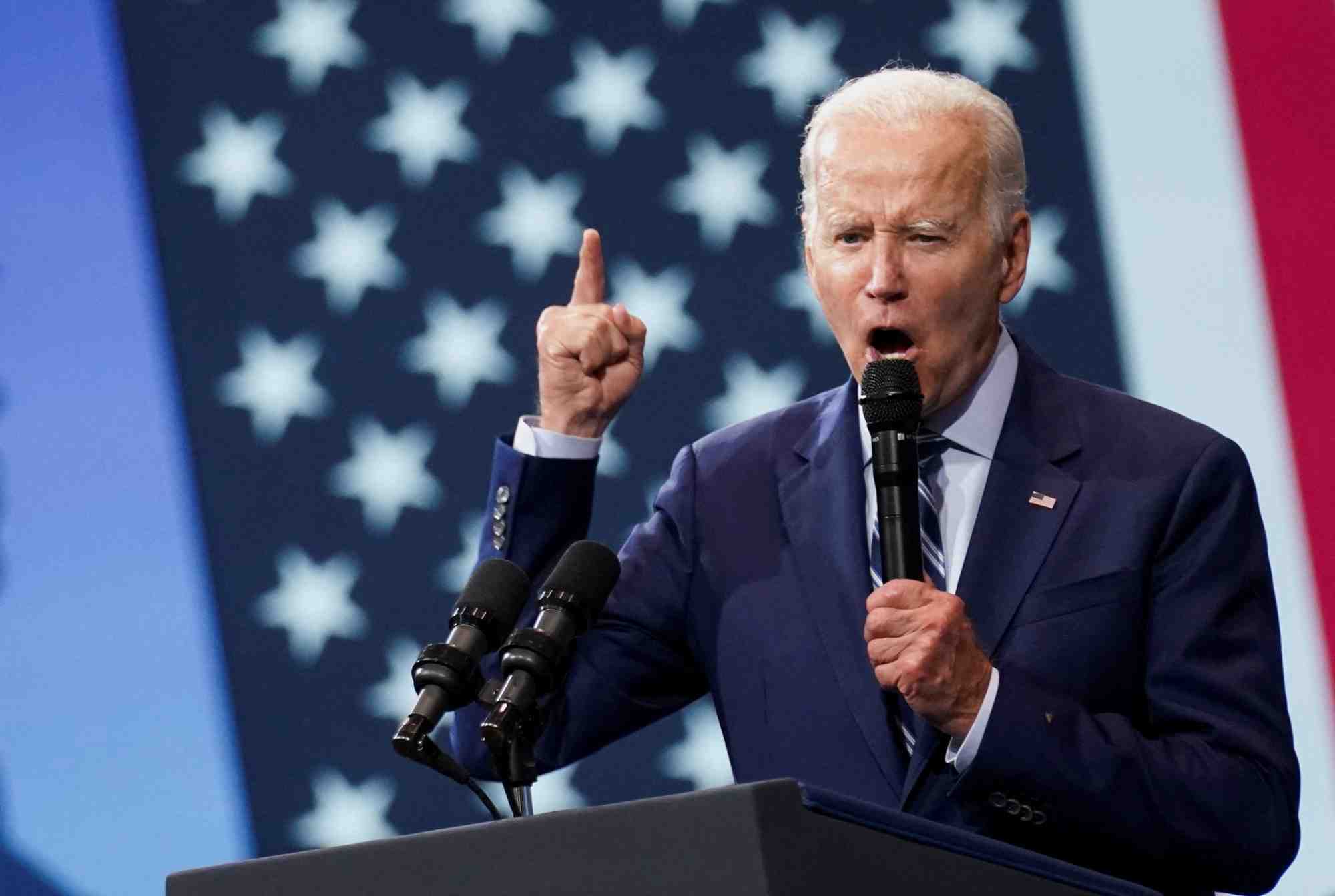 Les etats-unis ne permettront jamais a l'iran de se doter de l'arme nucleaire, dit biden a lapid
