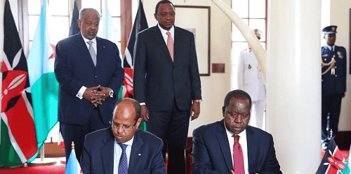 Kenya Djibouti Kenyatta Ghelleh