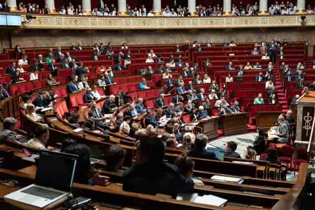 L’hémicycle du Palais-Bourbon.
