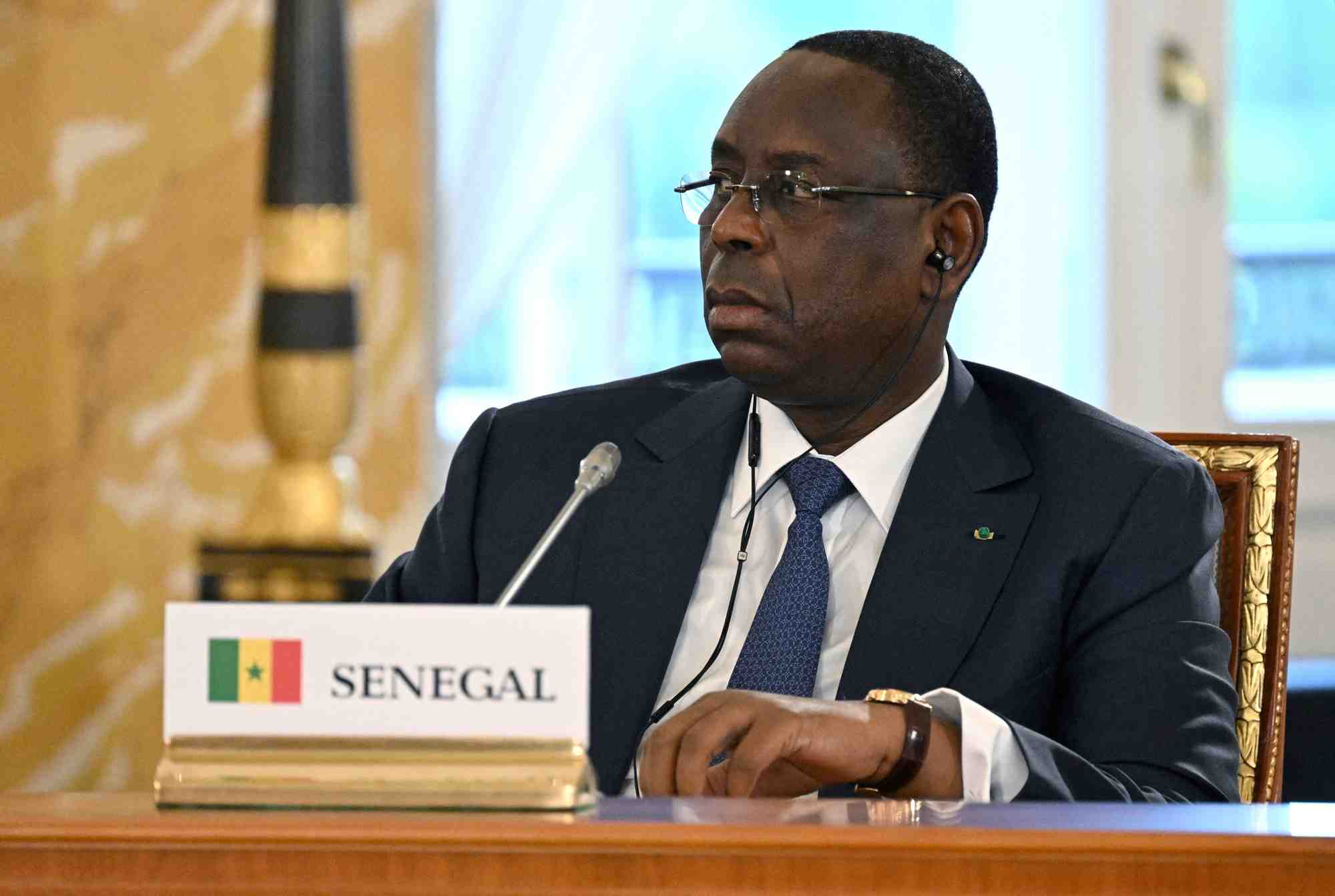 Le president senegalais macky sall