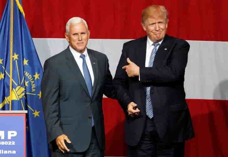 Mike pence colistier de donald trump