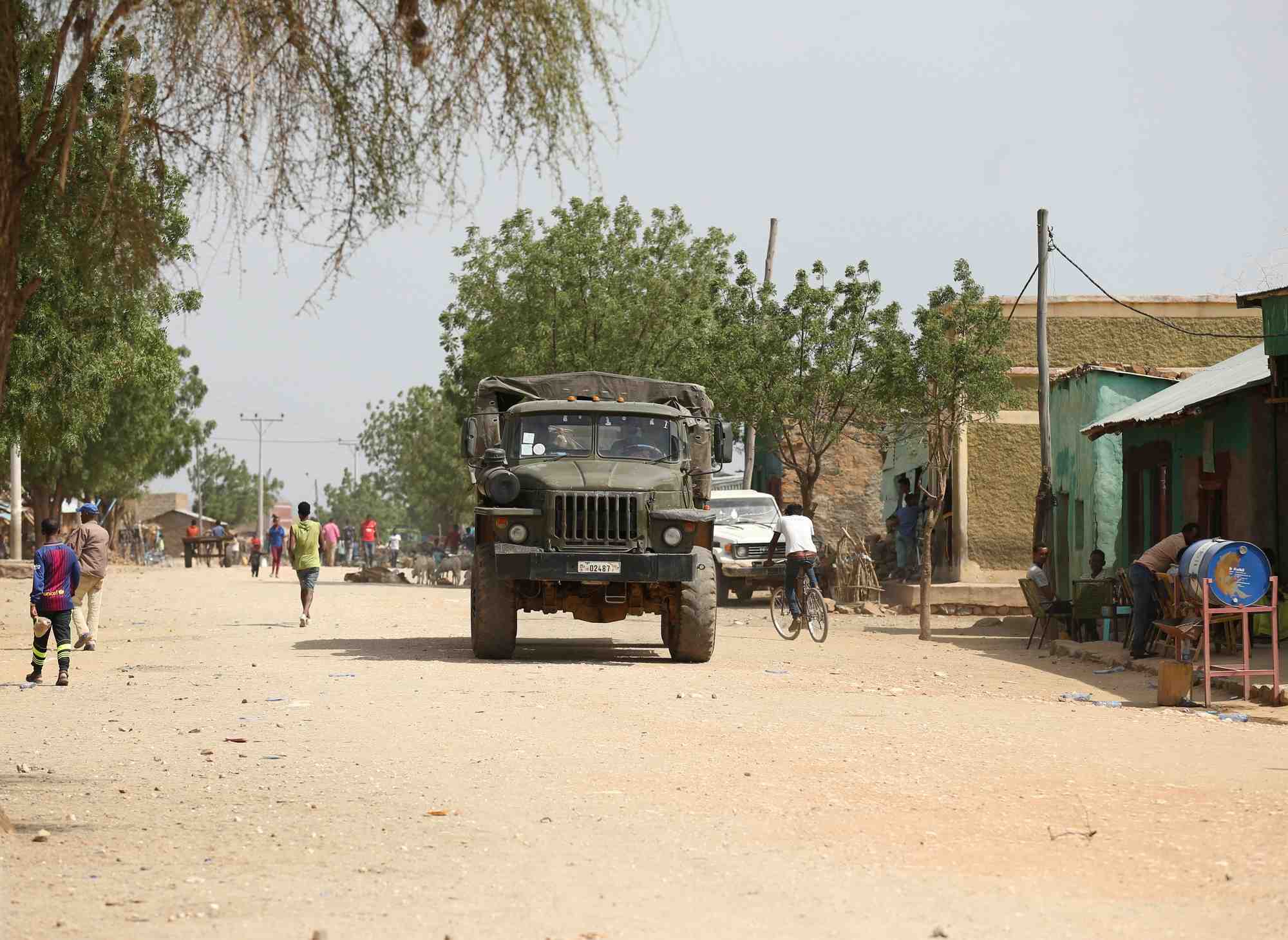 Une patrouille de l'armee ethiopienne