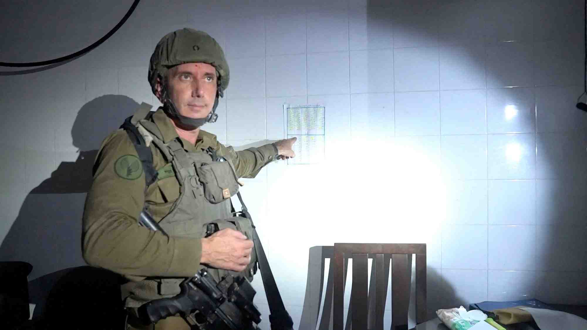 Le porte-parole de l'armee israelienne daniel hagari