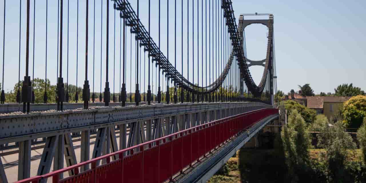 Le pont du Rouergue à La Réole, en Gironde.
