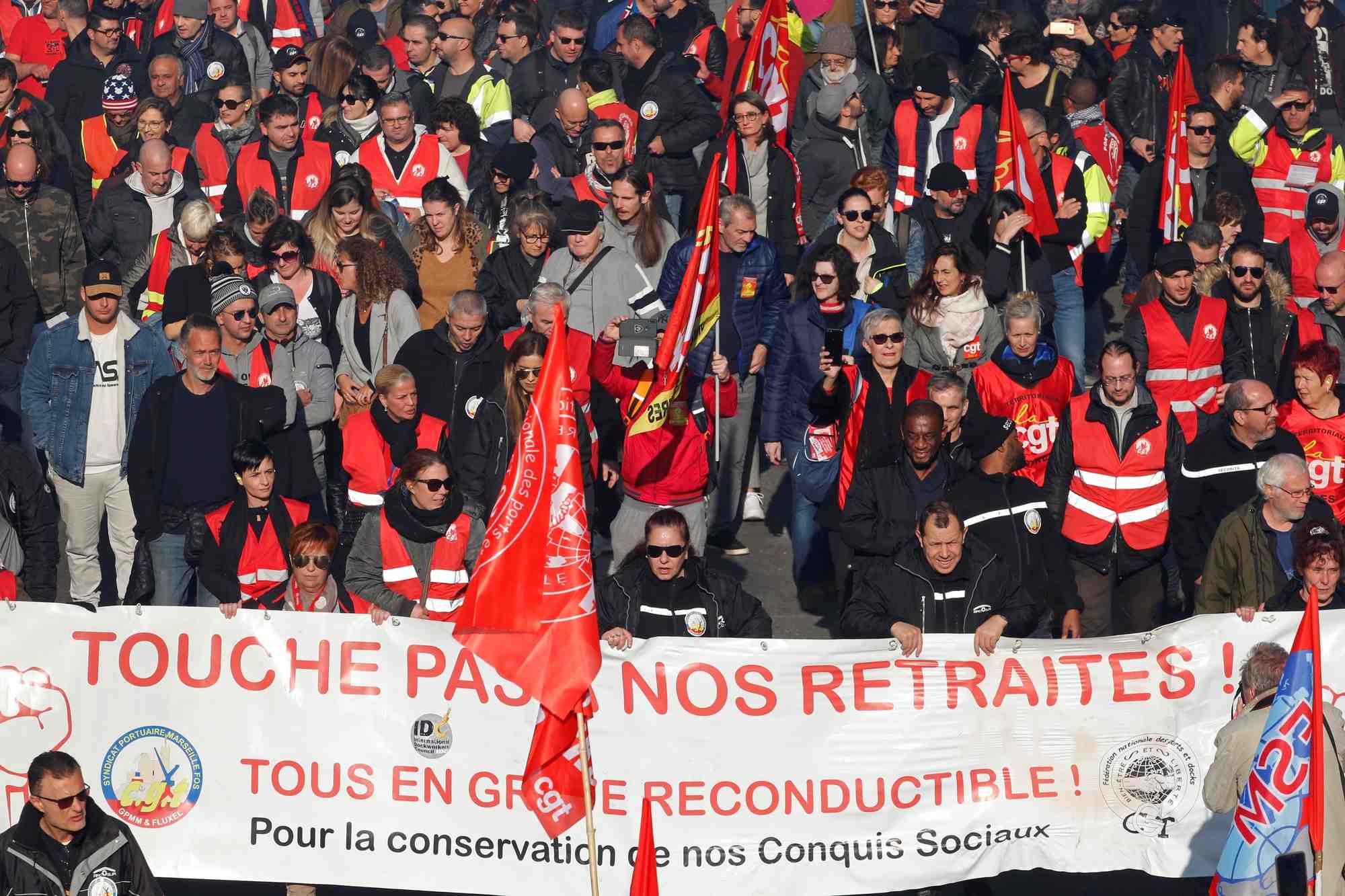 Retraites, Marseille, manifestations,