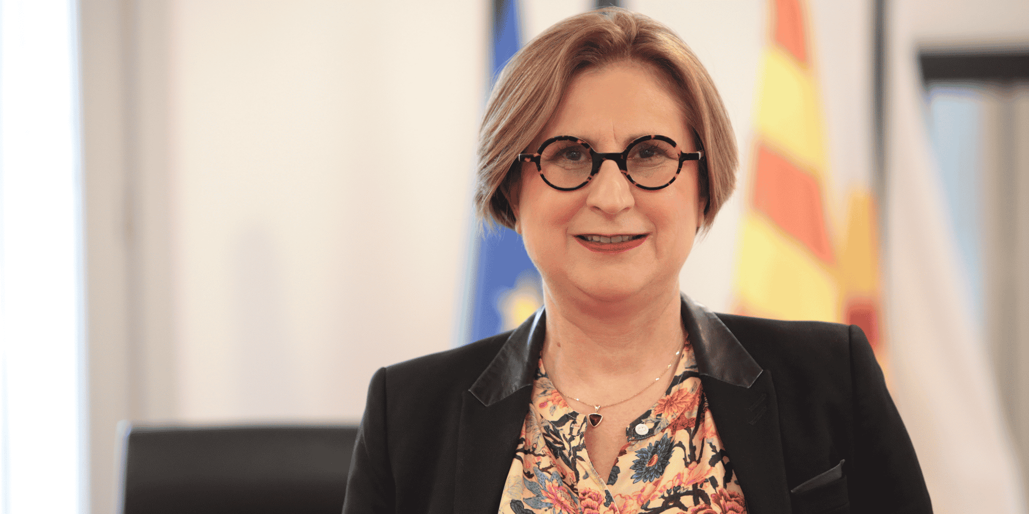 Hermeline Malherbe, présidente (PS) du Conseil départemental des Pyrénées-Orientales