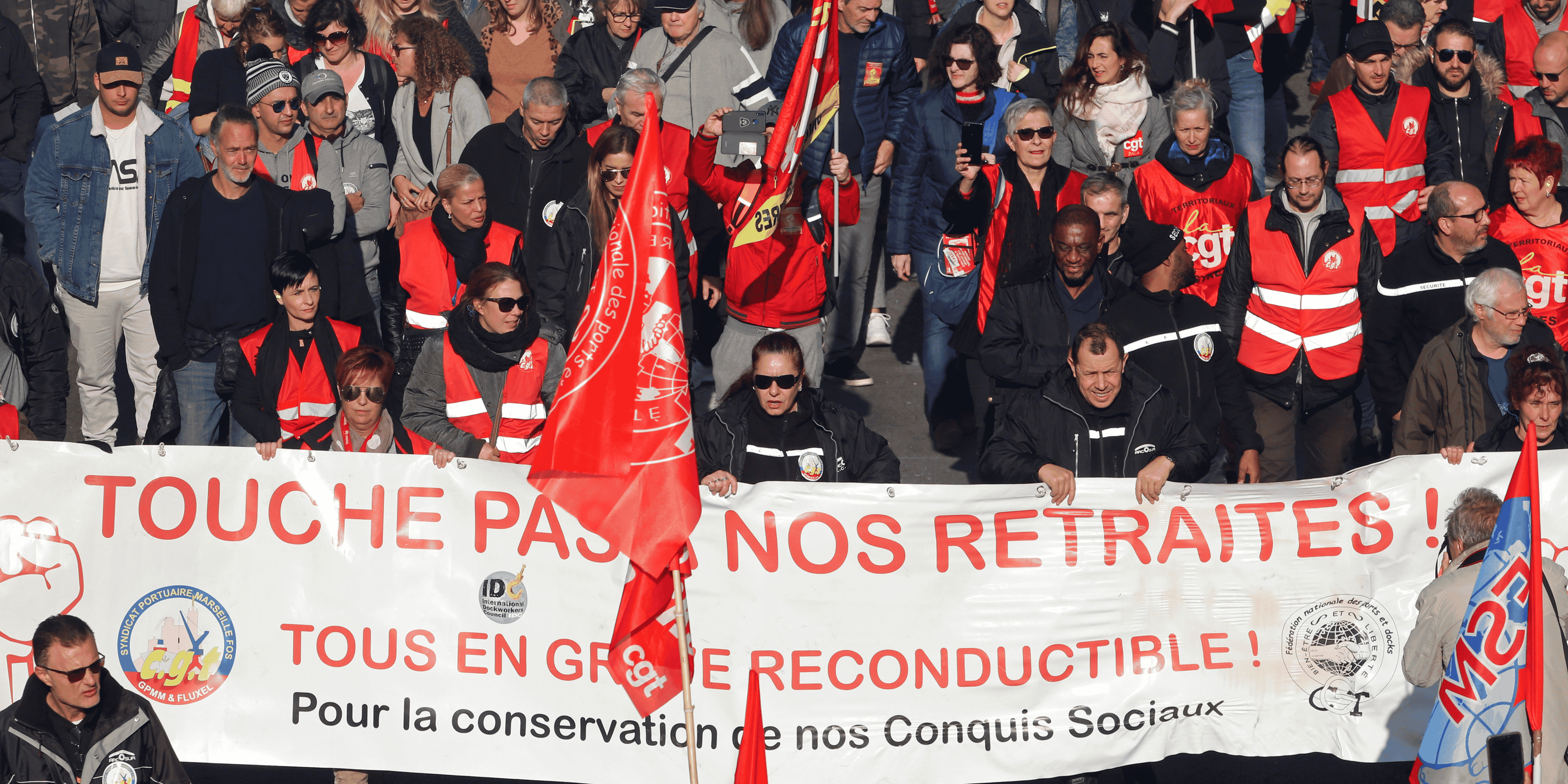 Retraites, Marseille, manifestations,