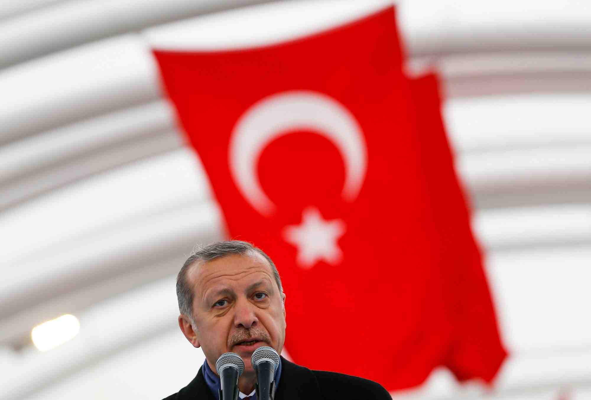 Photo d'archives: le president turc erdogan prononce un discours lors de la ceremonie d'ouverture du tunnel eurasia a istanbul