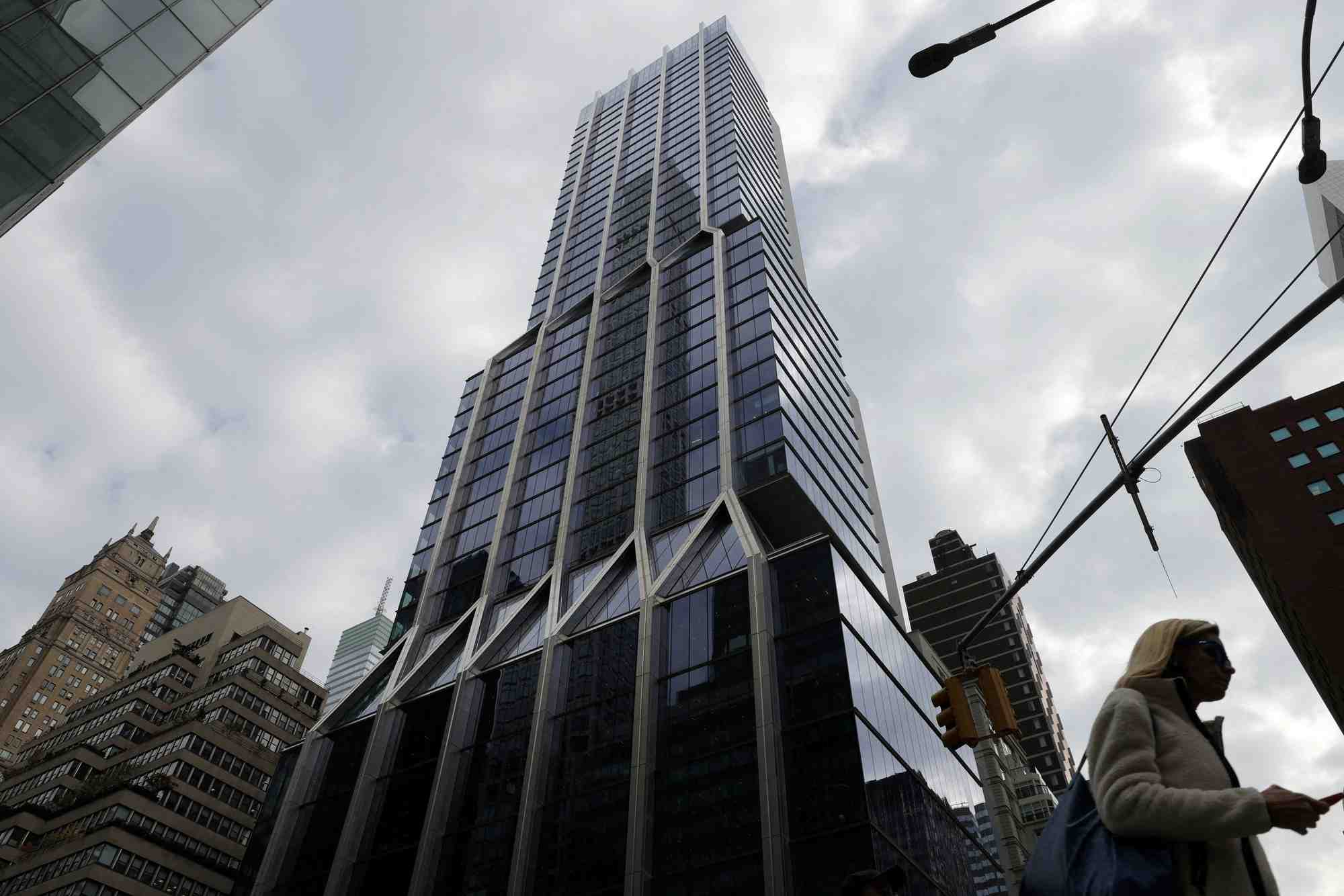 Photo d'archives des bureaux a new york, aux etats-unis