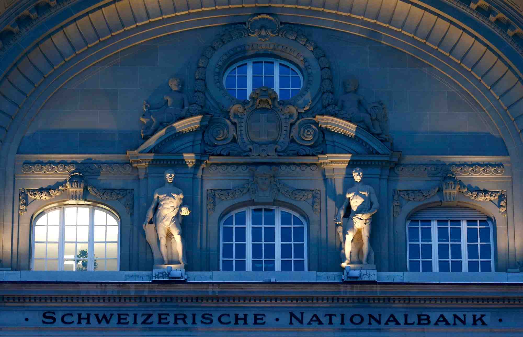 Photo du siege de la banque nationale suisse (bns) a berne