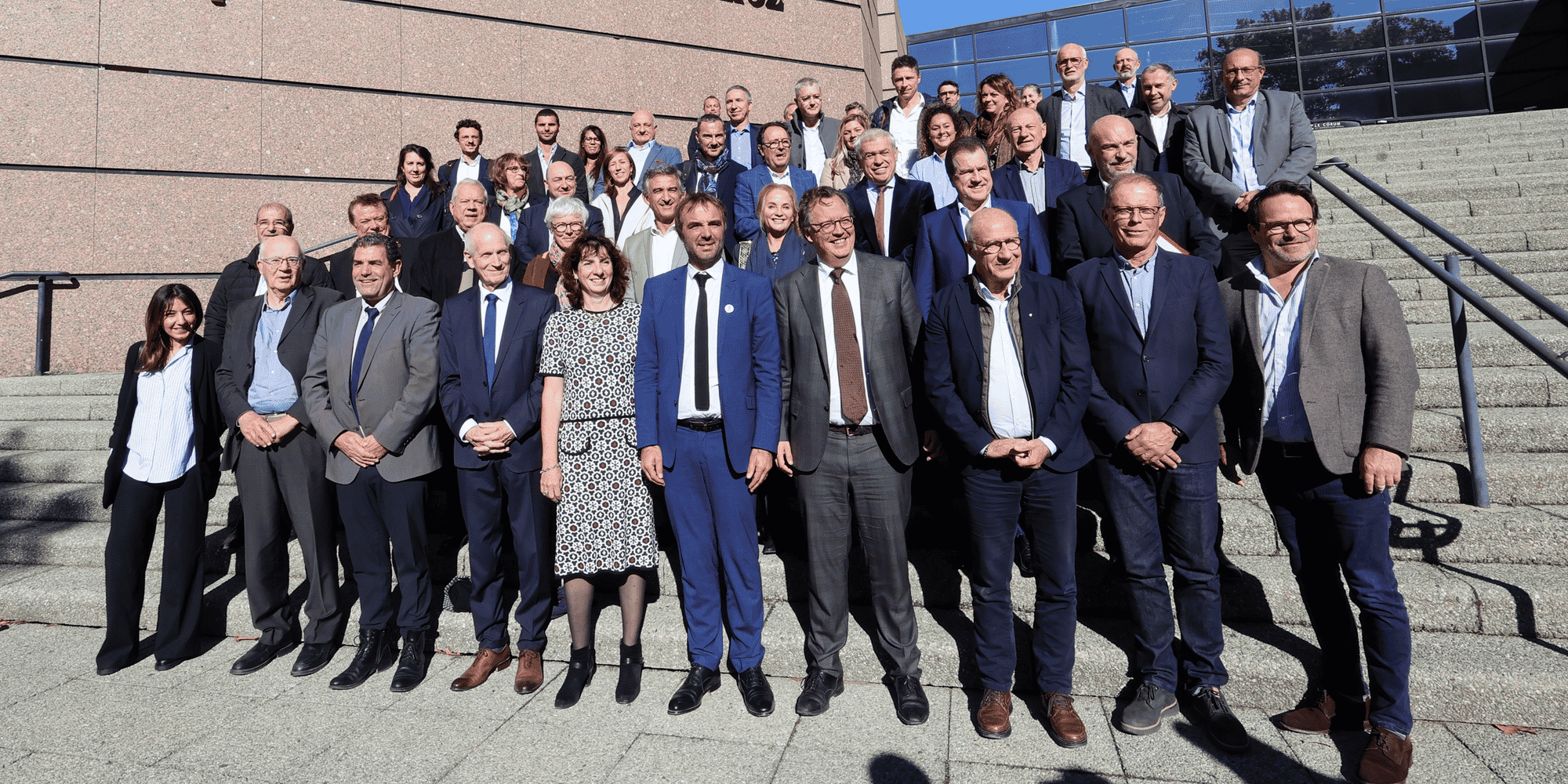 Les EPCI, collectivités, représentants du monde économique et du monde universitaire étaient rassemblés autour de Michaël Delafosse (maire de Montpellier et président de la Métropole) le 8 novembre 2023 pour l'assemblée générale constitutive de l'Agence de Développement et des Transitions initiée par la Métropole de Montpellier.