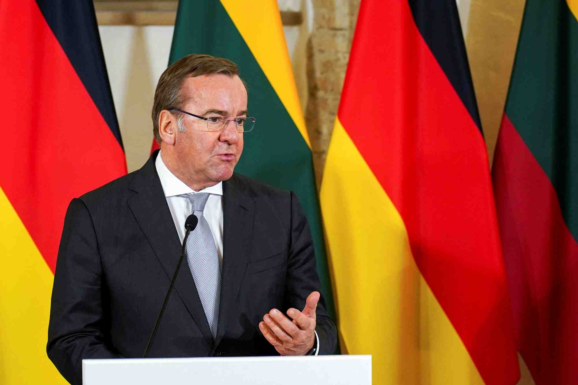 Boris pistorius, ministre allemand de la defense, a vilnius