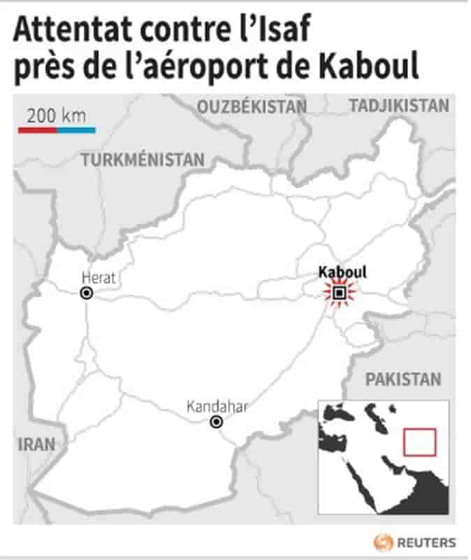 L'Isaf cible d'un attentat près de l'aéroport de Kaboul