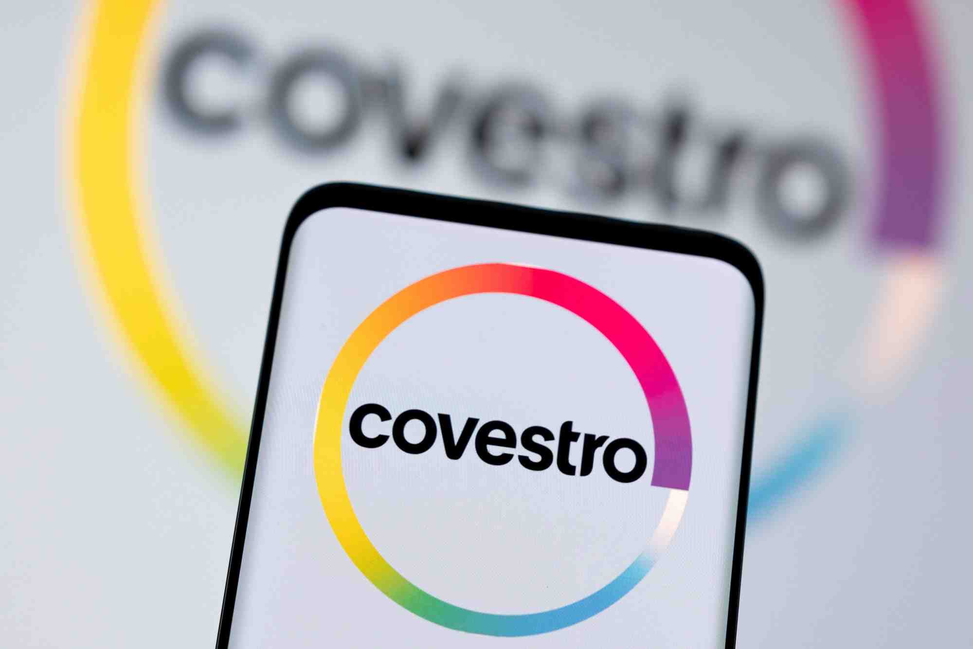 Photo d'illustration du logo de covestro
