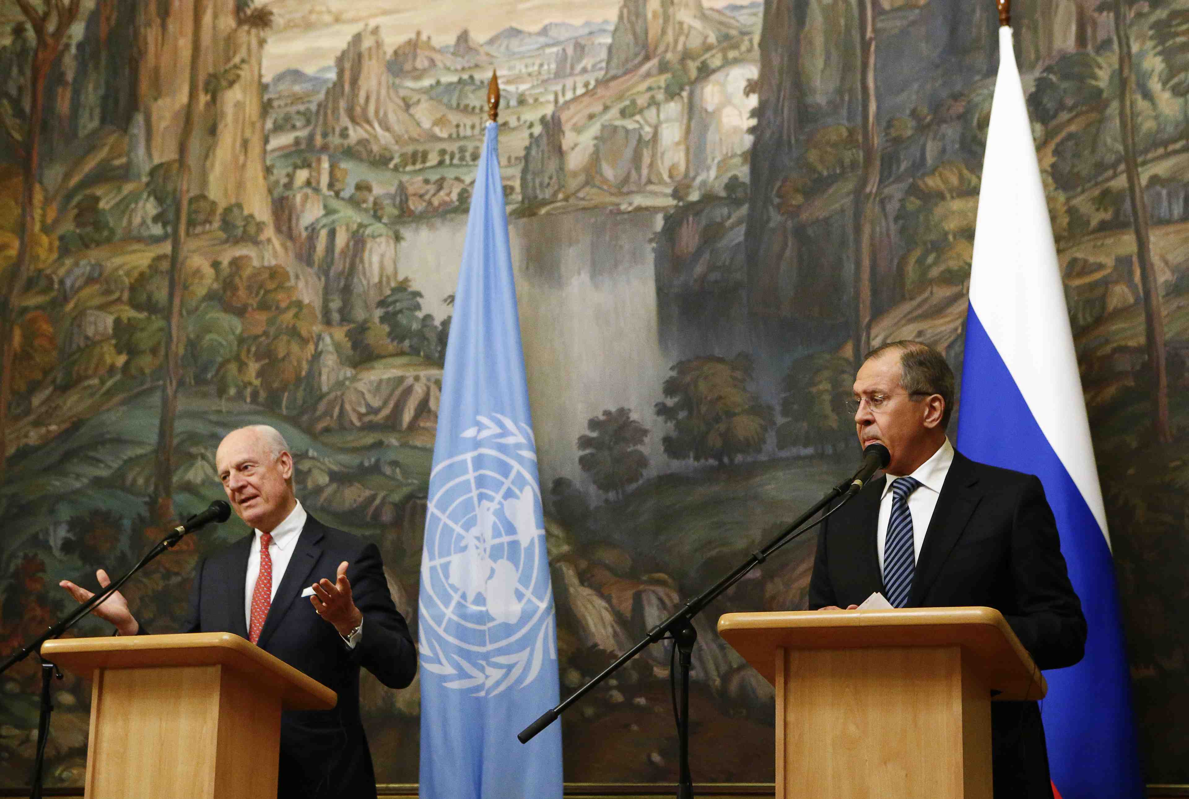 L'emissaire de l'onu pour la syrie attendu vendredi a moscou