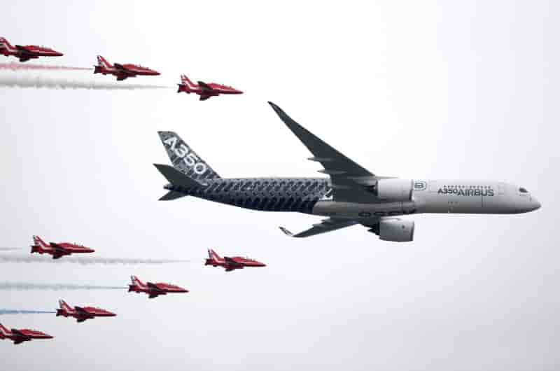 Le salon de farnborough insensible aux tensions commerciales
