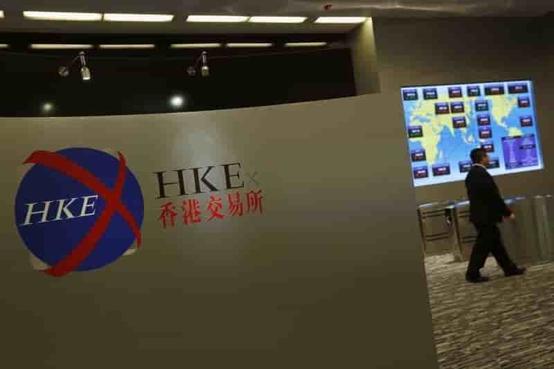 Chutes brutales a la bourse de hong kong