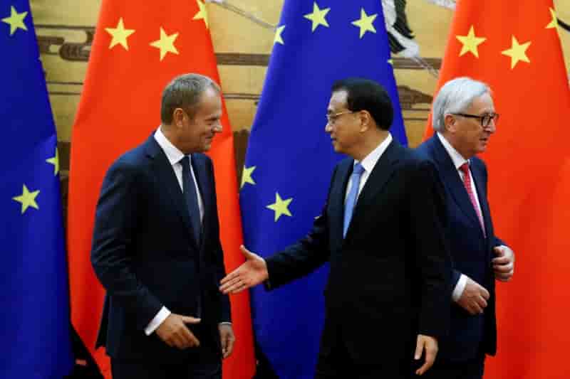 Sommet chine-ue sur le commerce a pekin