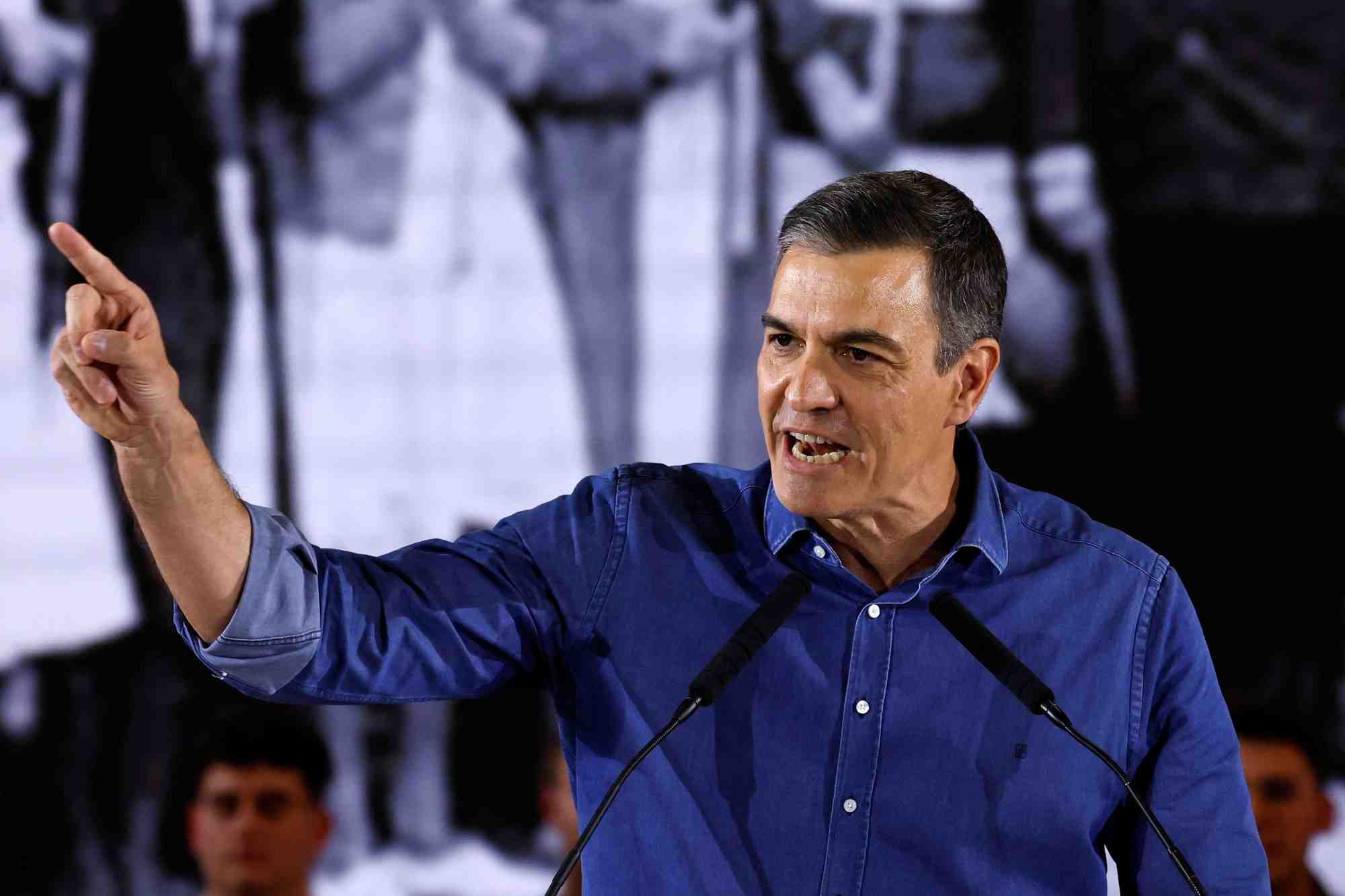 Le premier ministre espagnol pedro sanchez