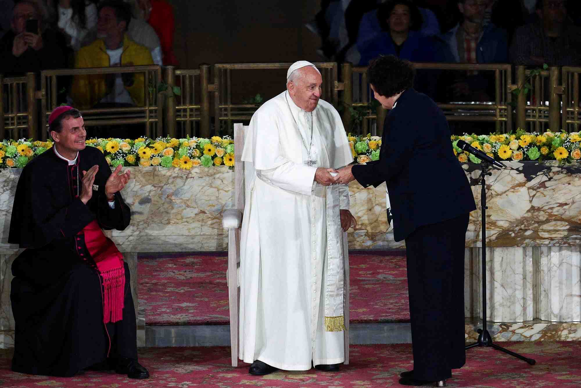 Pope francis visits belgium
