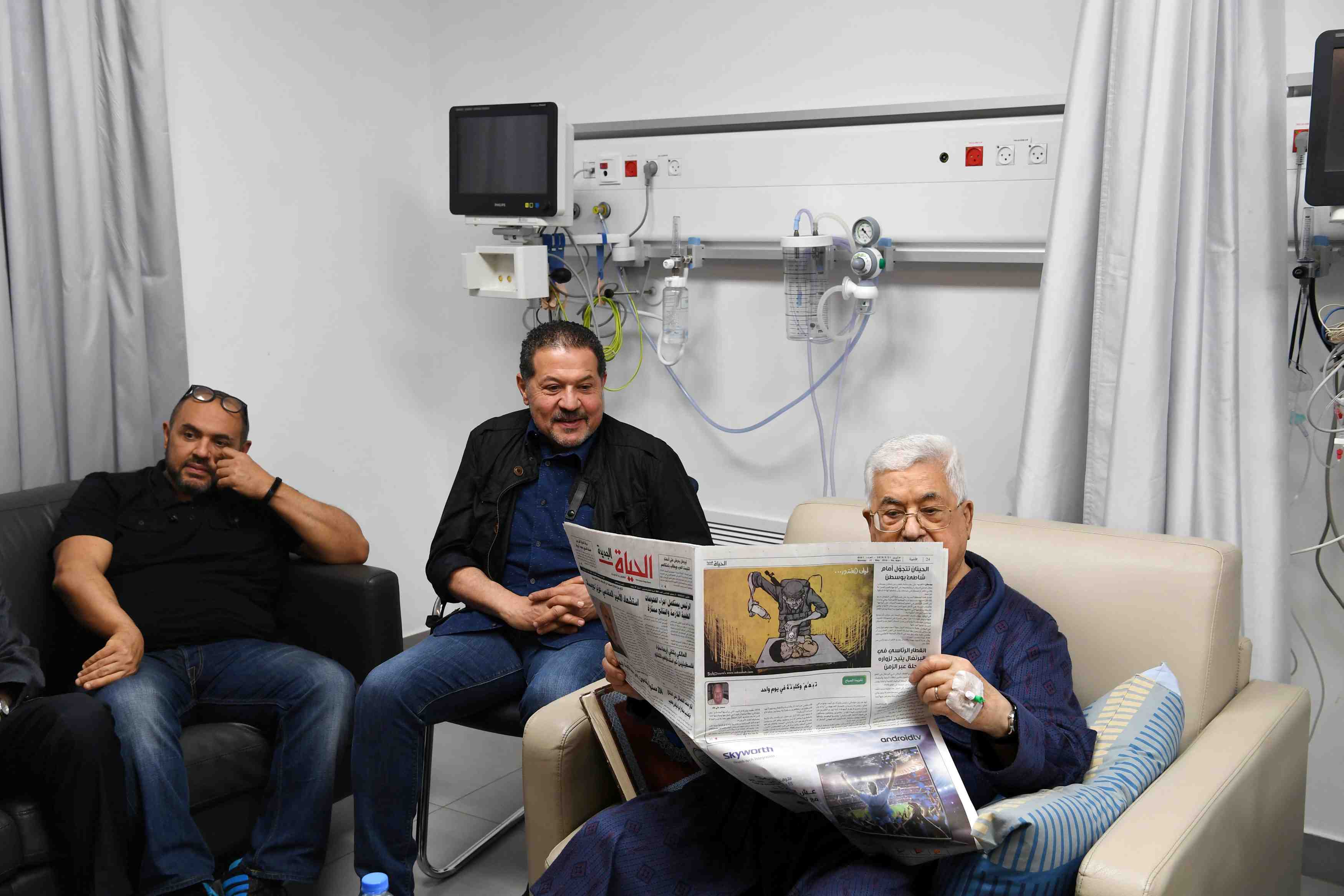 Mahmoud abbas quittera l'hopital dans deux jours