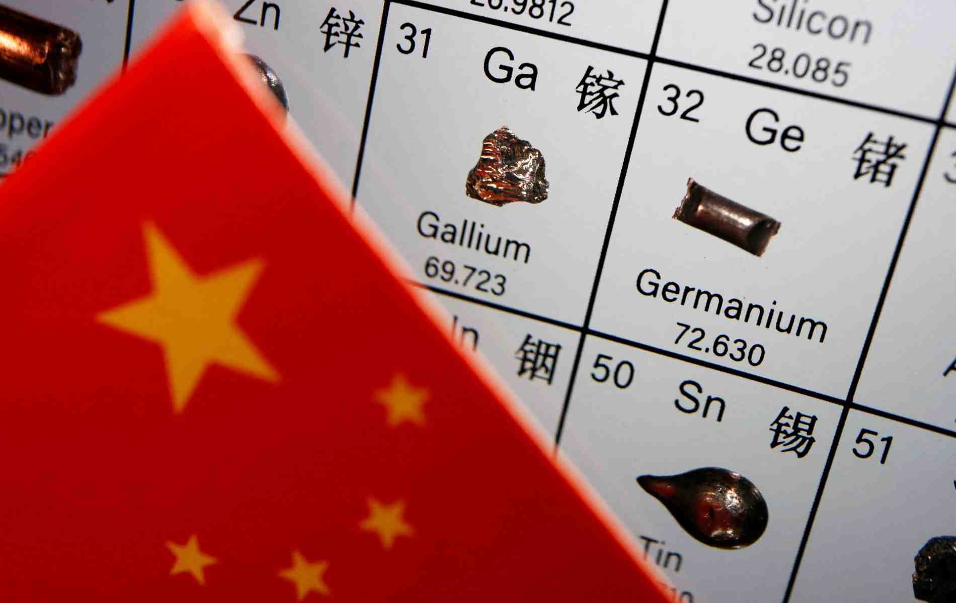 Les exportations de gallium et de germanium nécessiteront désormais une licence avant de pouvoir être autorisées en Chine.