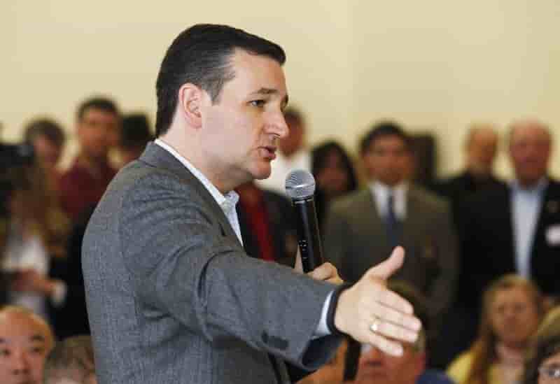 Le senateur americain ted cruz candidat a l'investiture republicaine