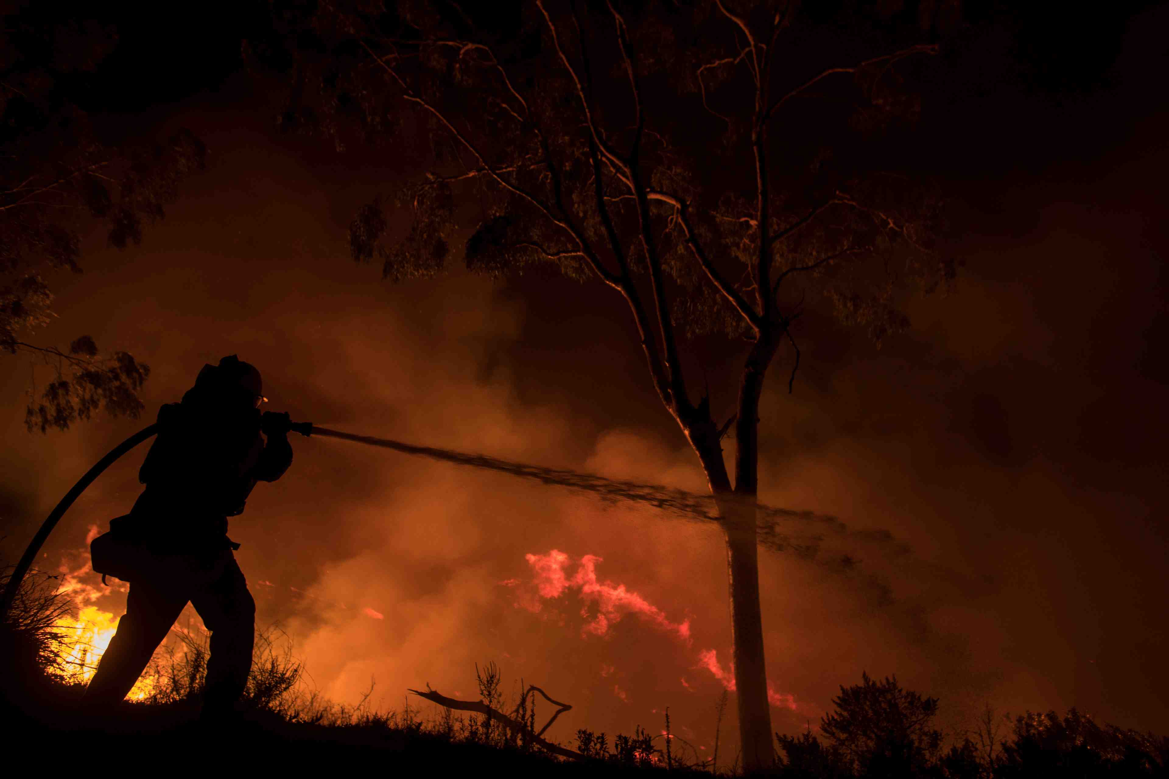 La californie ravagee par les incendies, pres de 200.000 evacues