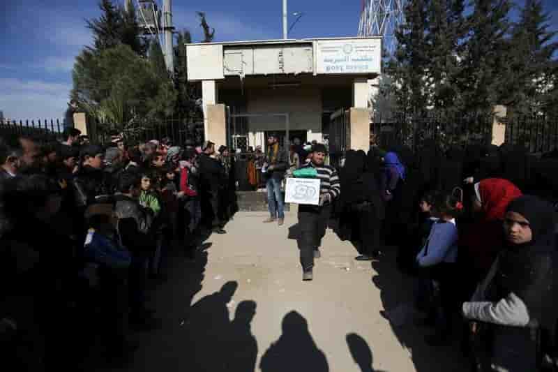 L'onu appelle a une aide financiere pour les refugies syriens