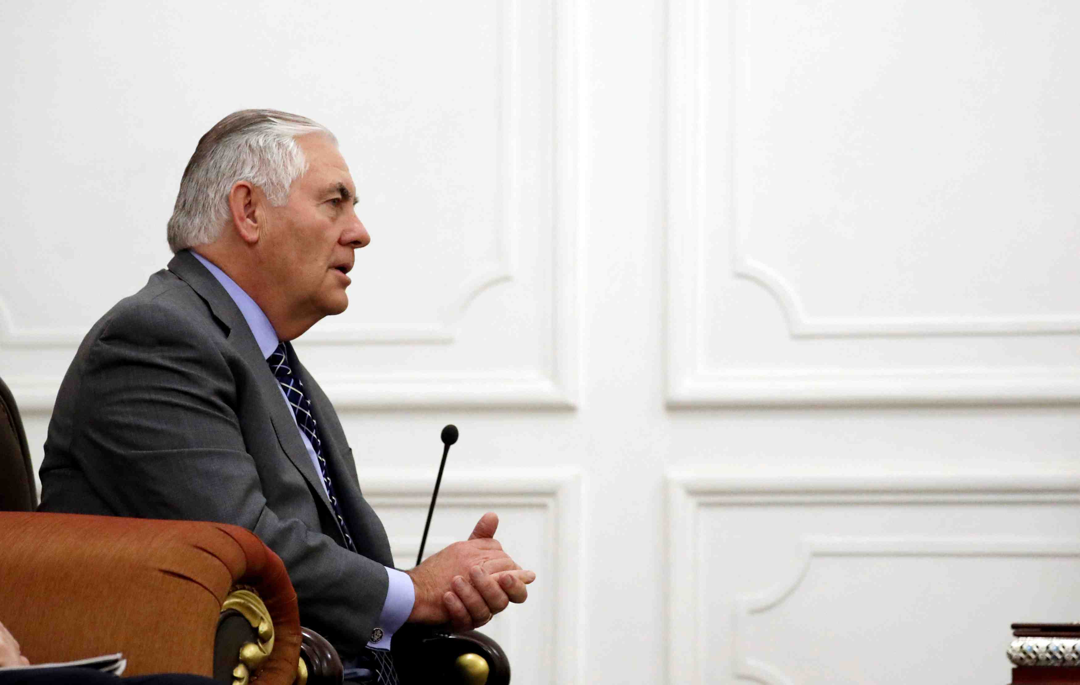 Le secretaire d'etat americain tillerson en visite a bagdad