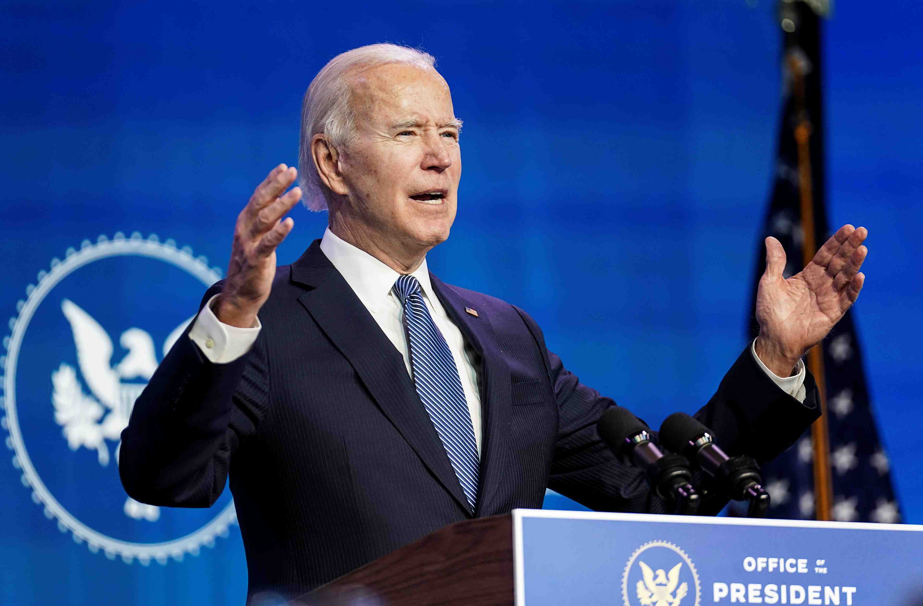 Biden tient trump pour responsable des evenements du capitole