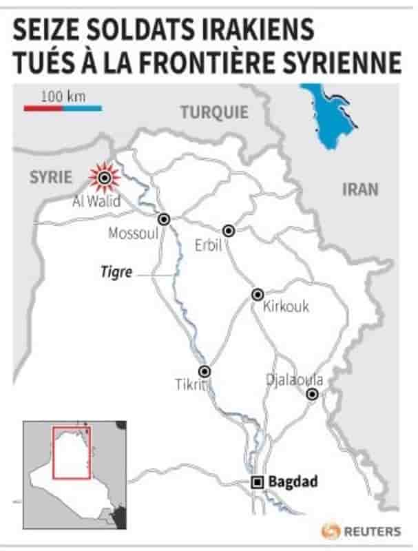 Seize soldats irakiens tués par l'EI à la frontière syrienne