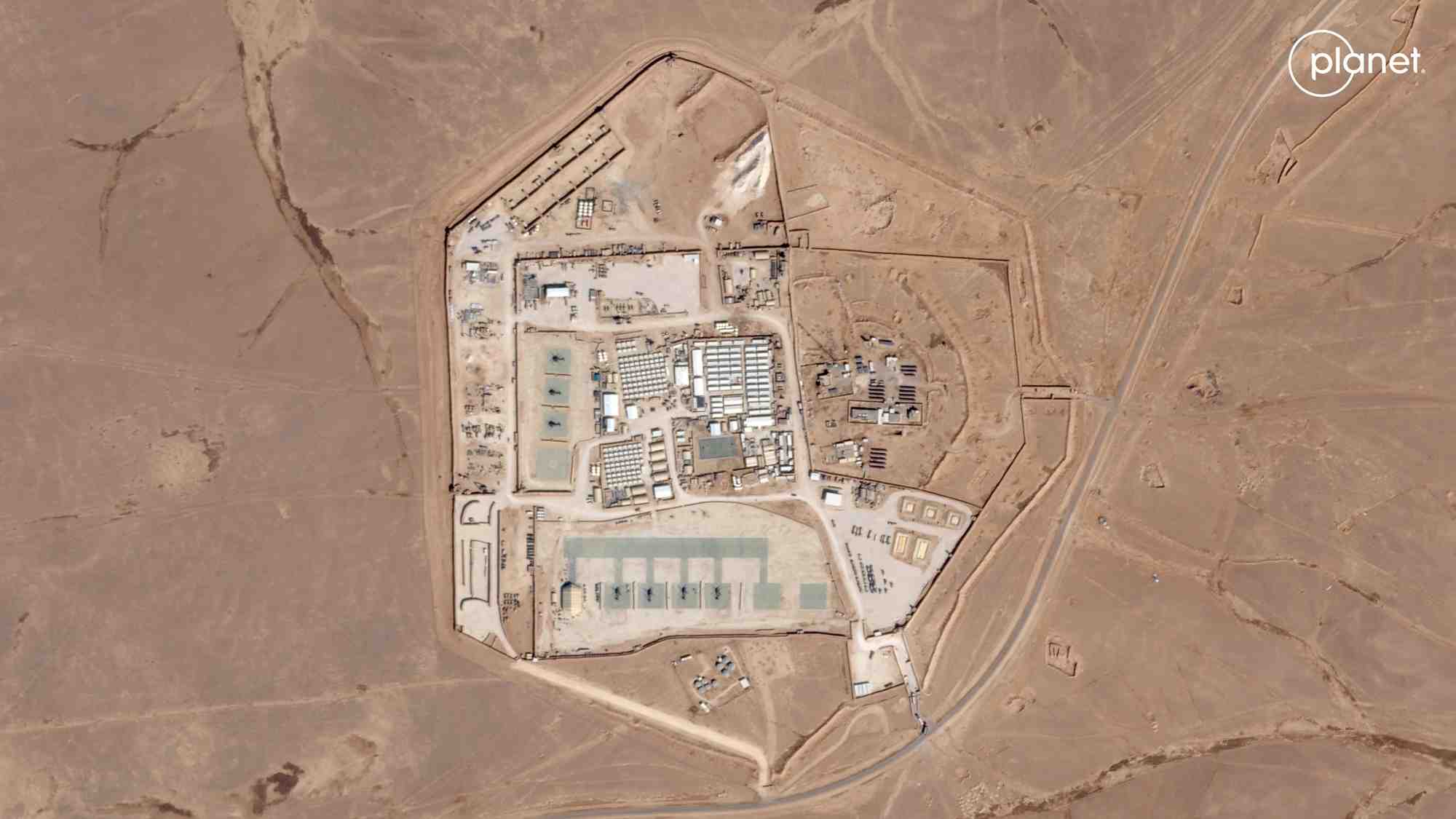L'avant-poste militaire americain, a rukban, en jordanie