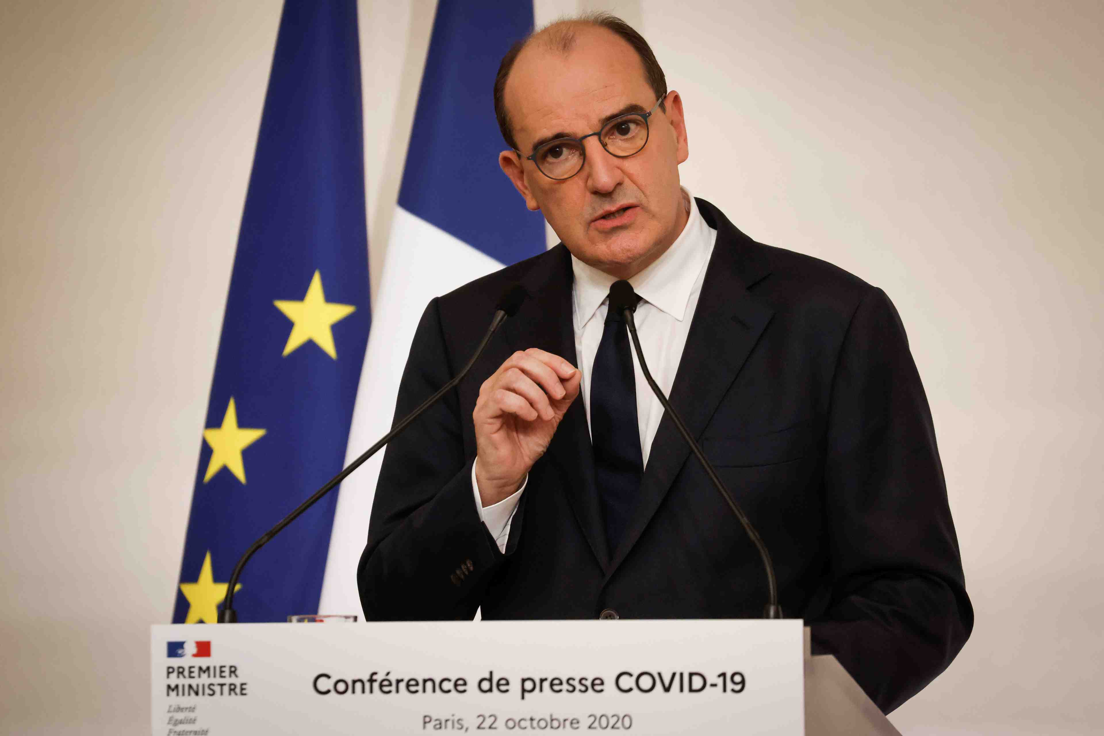 Le couvre-feu concernera 54 departements francais vendredi soir