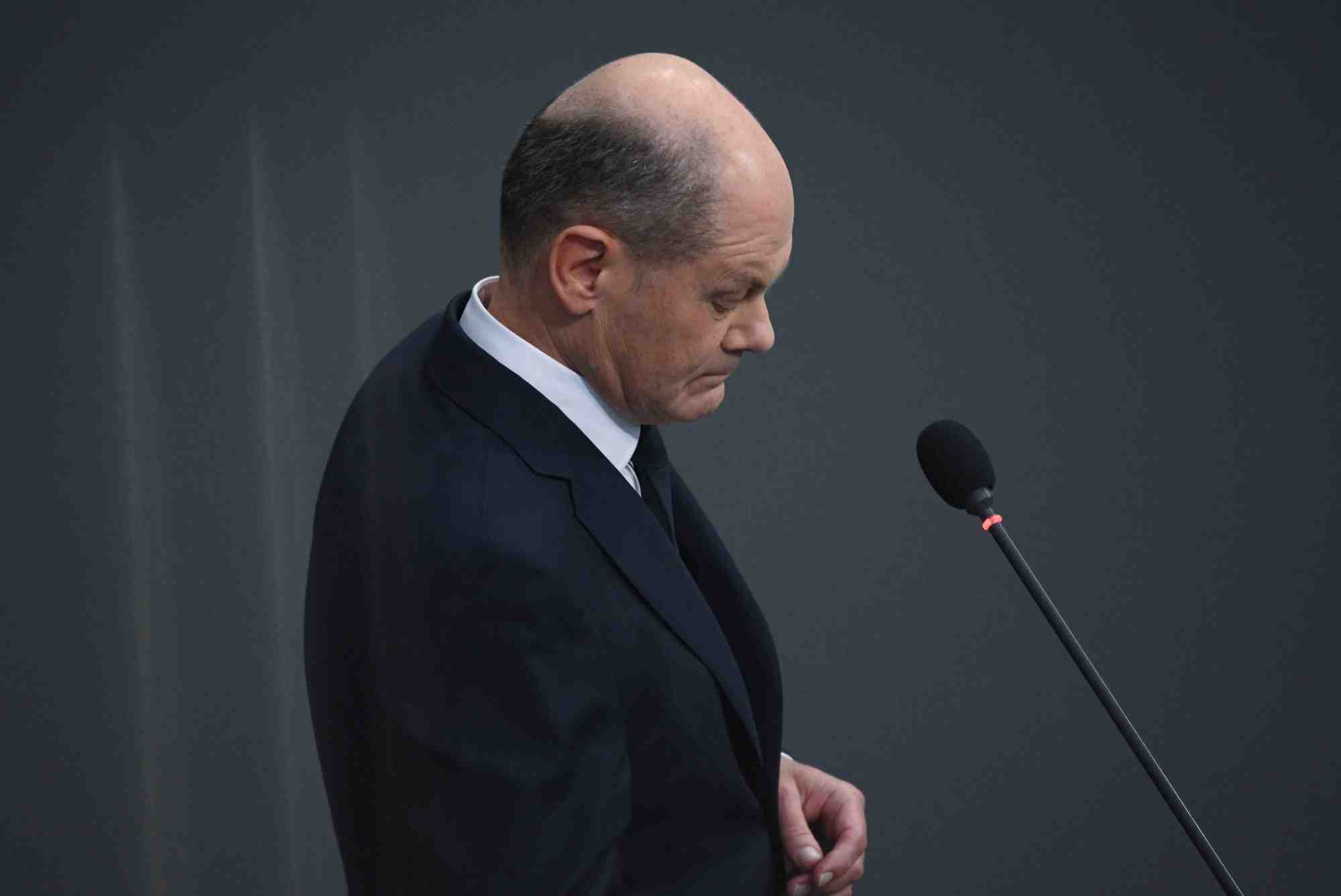 Le chancelier allemand olaf scholz