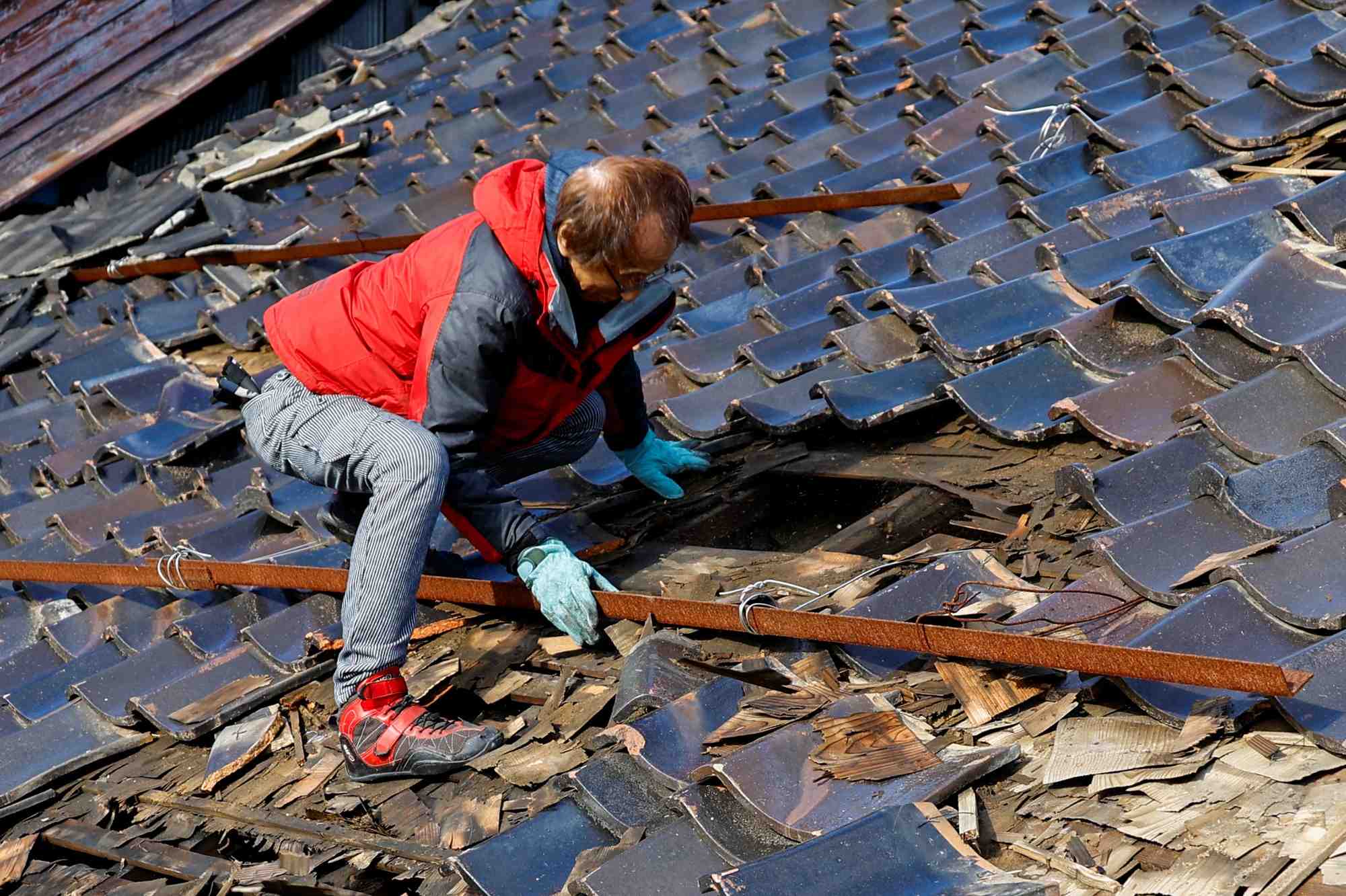 Consequences du tremblement de terre, a wajima