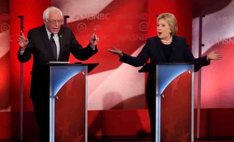 Passe d'armes sanders-clinton avant le new hampshire