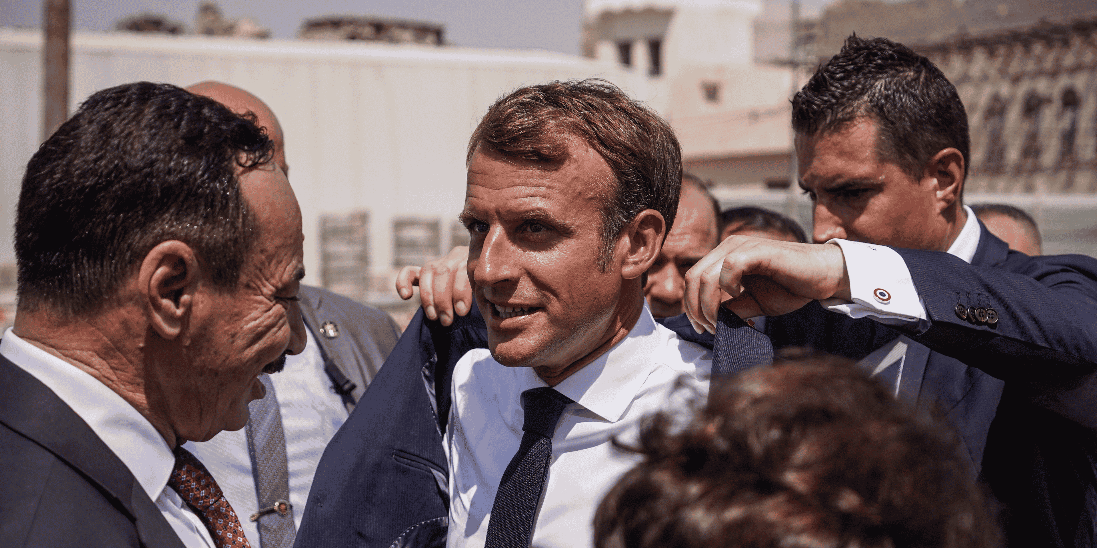 Macron, Mossoul, Irak