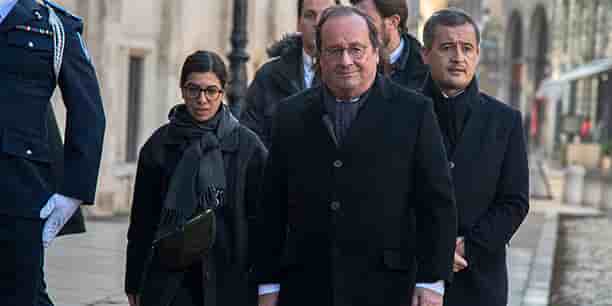 Le 29 novembre, à Lyon, lors des obsèques de Gérard Collomb.